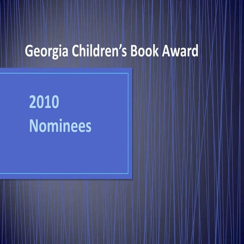 Georgia Book Awards 2010-2011