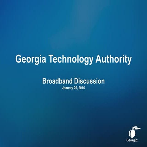 Georgia Broadband Update Hearing