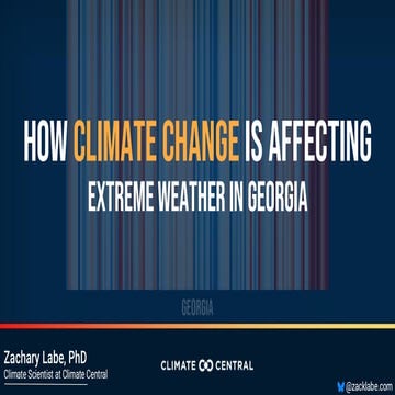How Climate Change is Affecting Extreme Weather in Georgia | PDF