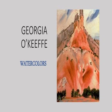 Georgia O'Keeffe Watercolors 