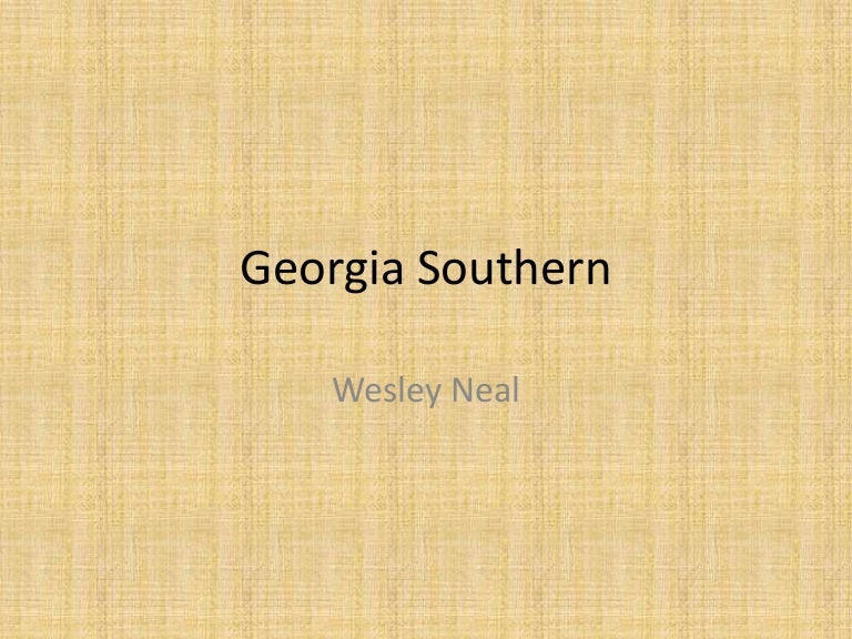 Georgia Southern Ppt