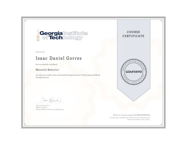 Georgia Tech MOOC Certificate PPT Georgia Tech MOOC Certificate PPT