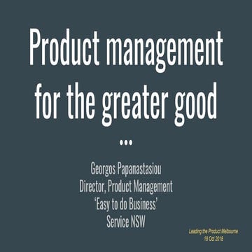 Leading the Product 2017 - Laura Cardinal - Lightning Talk Slides | PDF