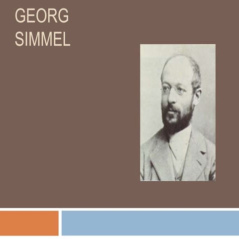Georg simmel. | PPTX
