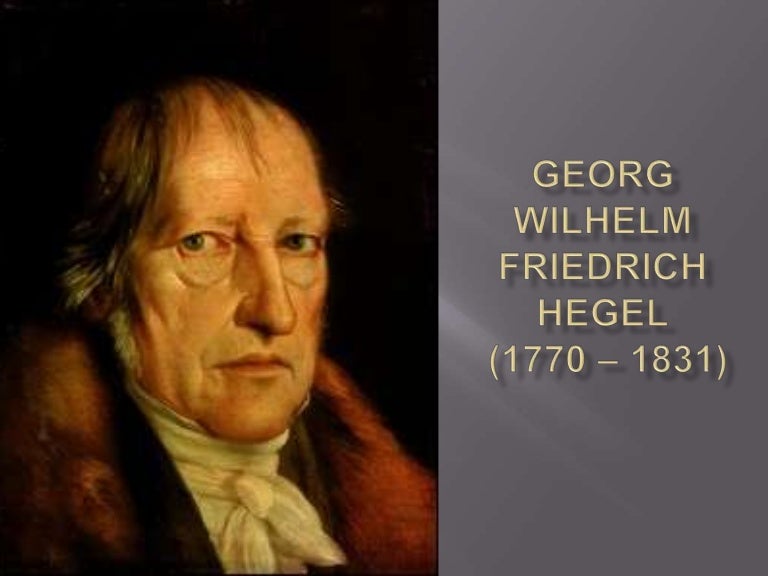 wilhelm friedrich hegel