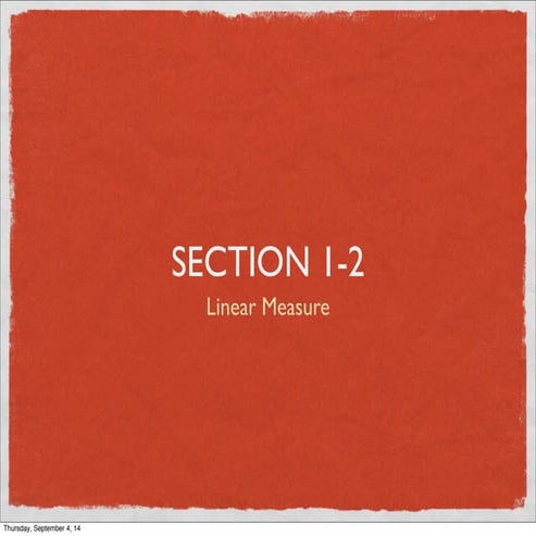 Geometry Section 1-2 1112