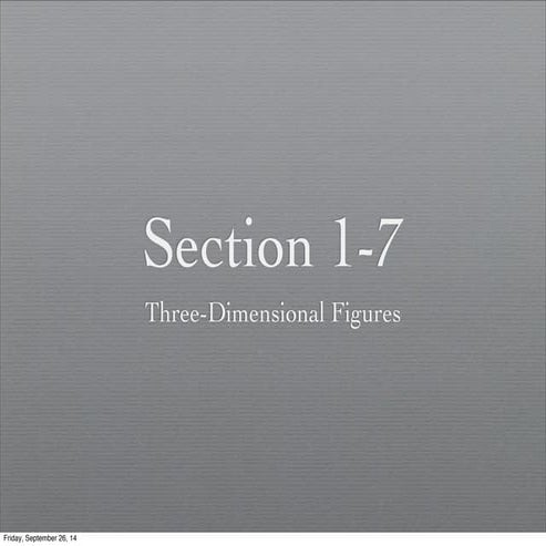 Geometry Section 1-7 1112