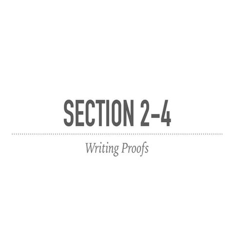 Geometry Section 2-4 | PDF