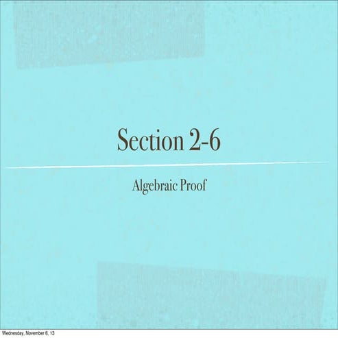 Geometry Section 2-6