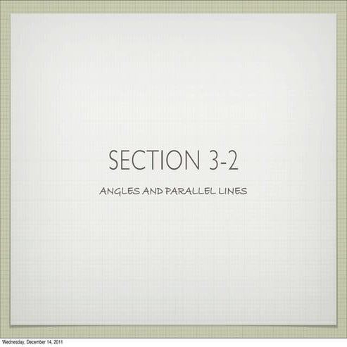 Geometry Section 3-2 1112