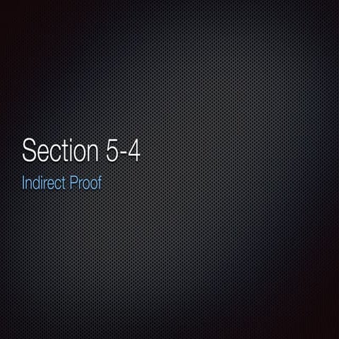 Geometry Section 5-4 1112