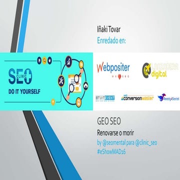 Geo SEO. Renovarse o Morir