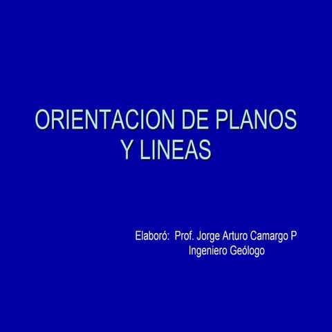 Geologia estructural- orientacion de estructuras