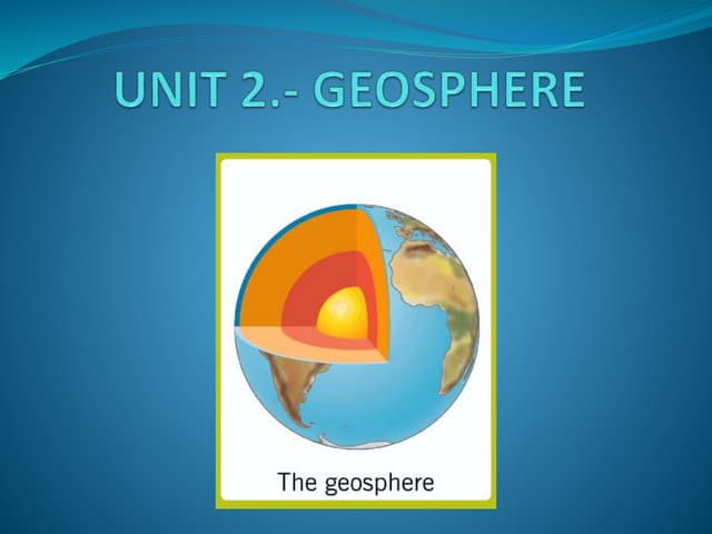 Why Is The Geosphere Important