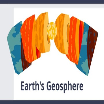 Geosphere Featuring Earth's Layers and Tectonic Plates Science Presentation i...