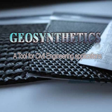 Geosynthetics- Types, and their use in Retaining Walls | PPTX