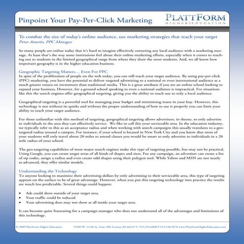 Geotargeting PPC Paper