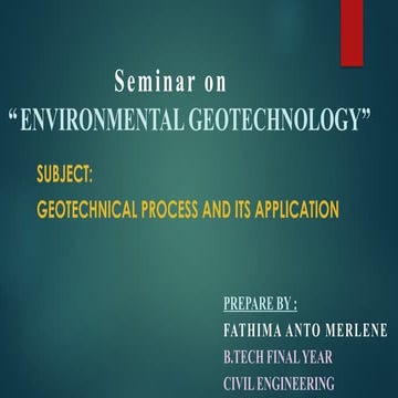 GEOTECH.pptx which yfy done for the gotdg | PPTX