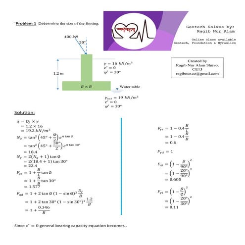 Lec 12 - Design of Rectangular footing.PPT
