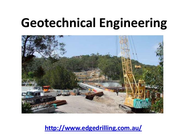 Geotechnical engineering