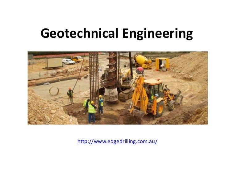 Geotechnical engineering