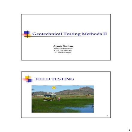 Geotechnical testign methods ii as