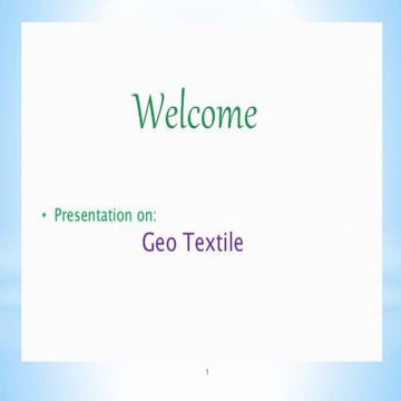 Geo textile