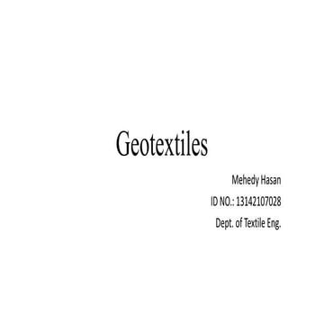 Geotextiles