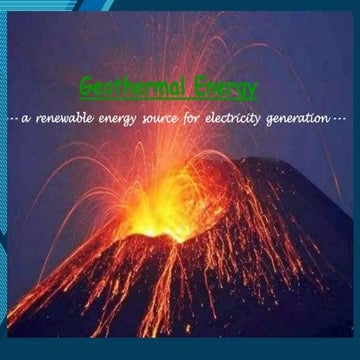 Geothermal-Energy Science 9 - Junior Hihg School