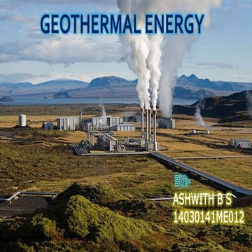 Geothermal energy