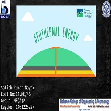 Geothermal energy..nayak