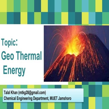 Geothermalenergy