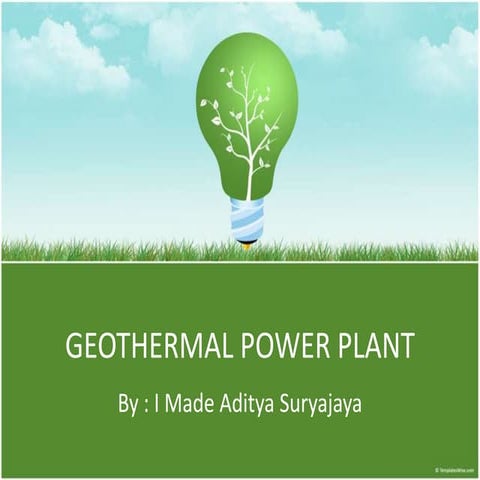 Geothermal power plant