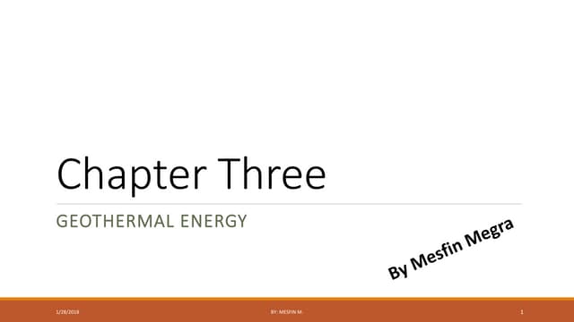 Geothermal power plant