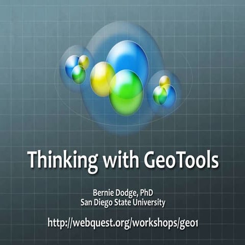 Thinking with GeoTools