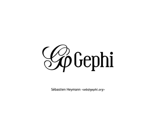 Gephi short introduction