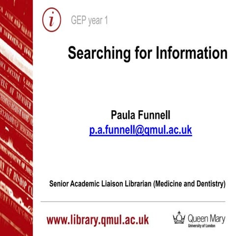 GEP sources of information
