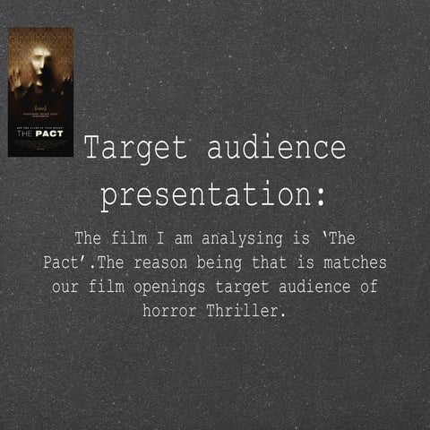 Geraints Target Audience