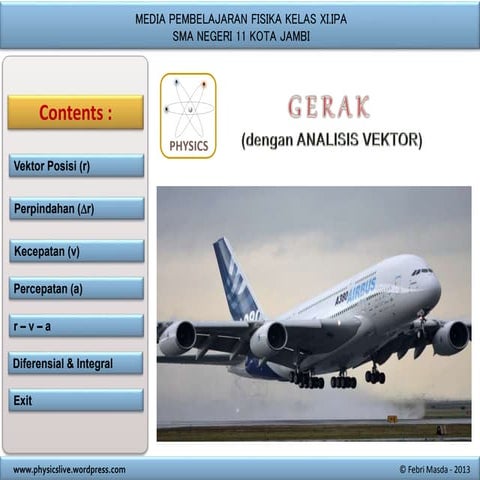 Gerak dengan Analisis Vektor