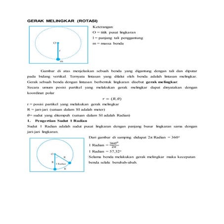 Gerak melingkar fisika sma