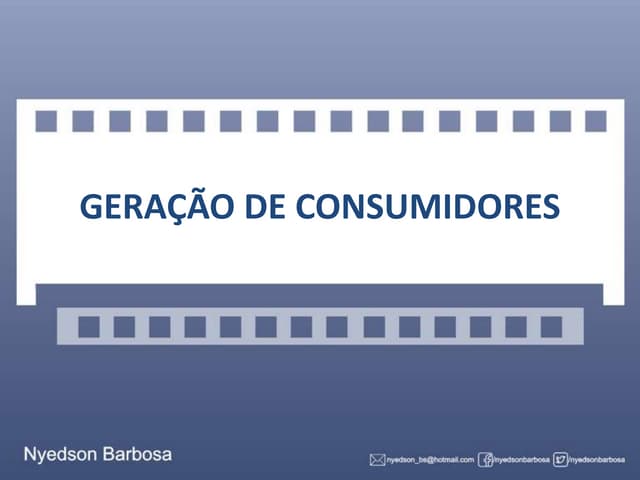 Geracao de Consumidores