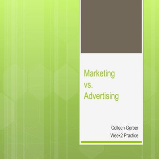 Marketing vs Advertising