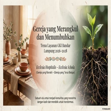 Gereja_Merangkul_dan_Menumbuhkan Persekutuan Rumah tangga | PDF