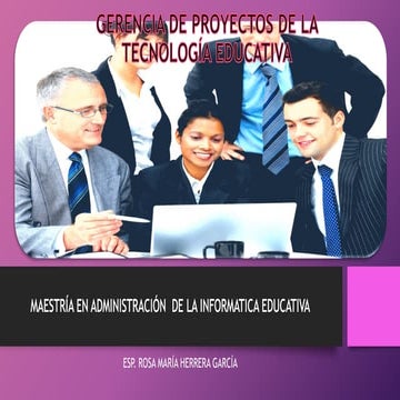Gerencia de proyectos de la tecnología educativa