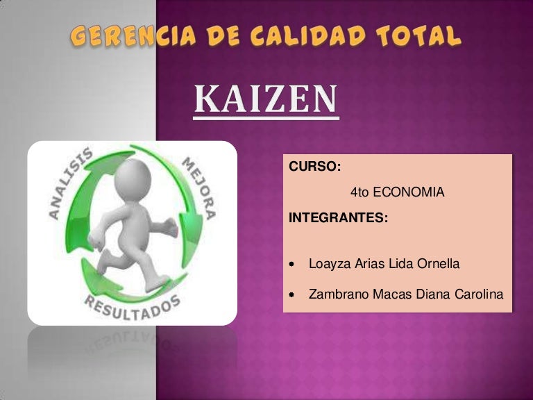 kaizen Gerencia de Calidad Total