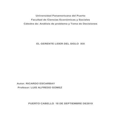 Gerencia del siglo 21