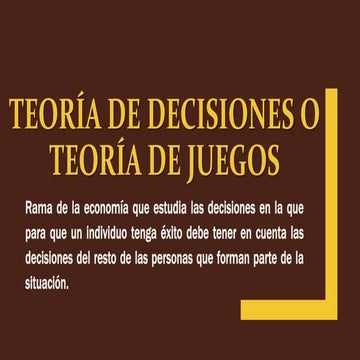 Teoria De Decisiones, Minimax o Savage, Maximin o Wald 