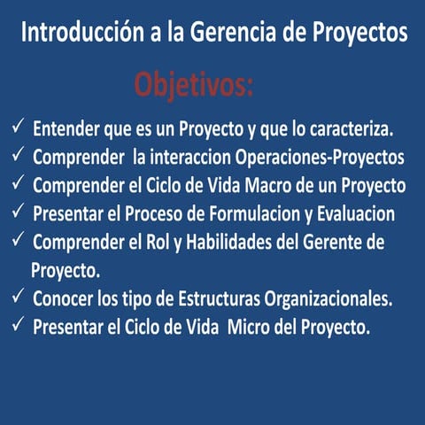 Introducción a la gestión de proyectos | ODP