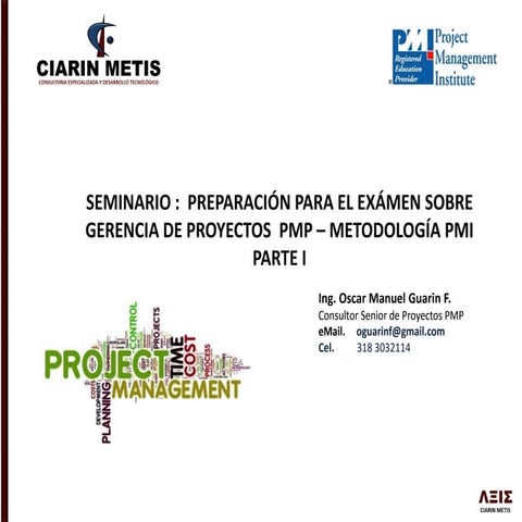 Gerencia de proyectos pmbok (parte 1) | PDF