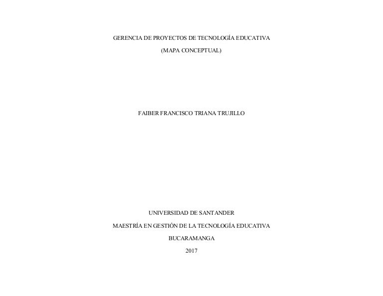 Gerencia De Proyectos De Tecnologia Educativa
